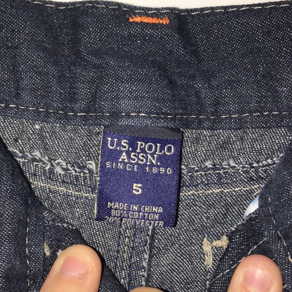 U.S. Polo Association Boys Blue Jeans Size 5 - Picture 4 of 7